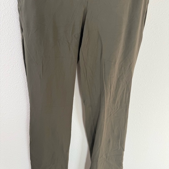 Lululemon Smooth Fit Pull-On High-Rise Pants Dark Olive Green Athleisure Women 4 - Picture 5 of 12